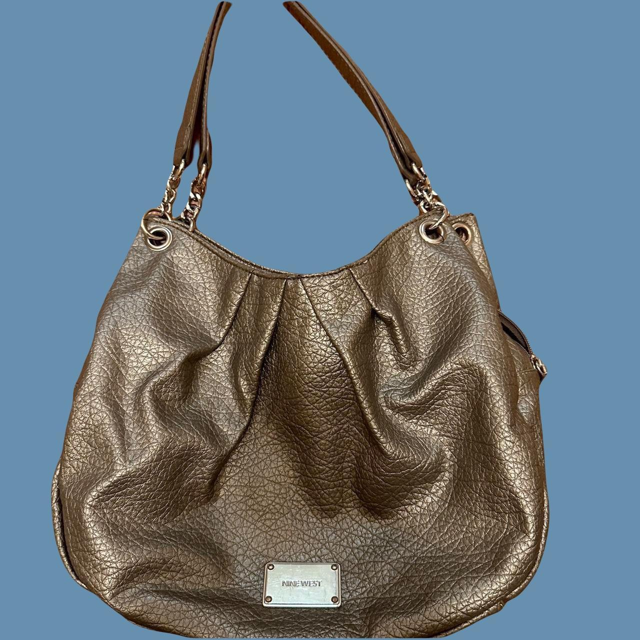 Nine west silver outlet purse