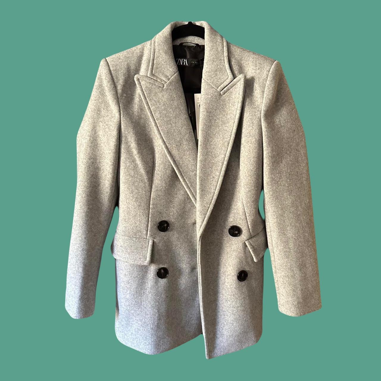 Zara Women's Grey Jacket Depop