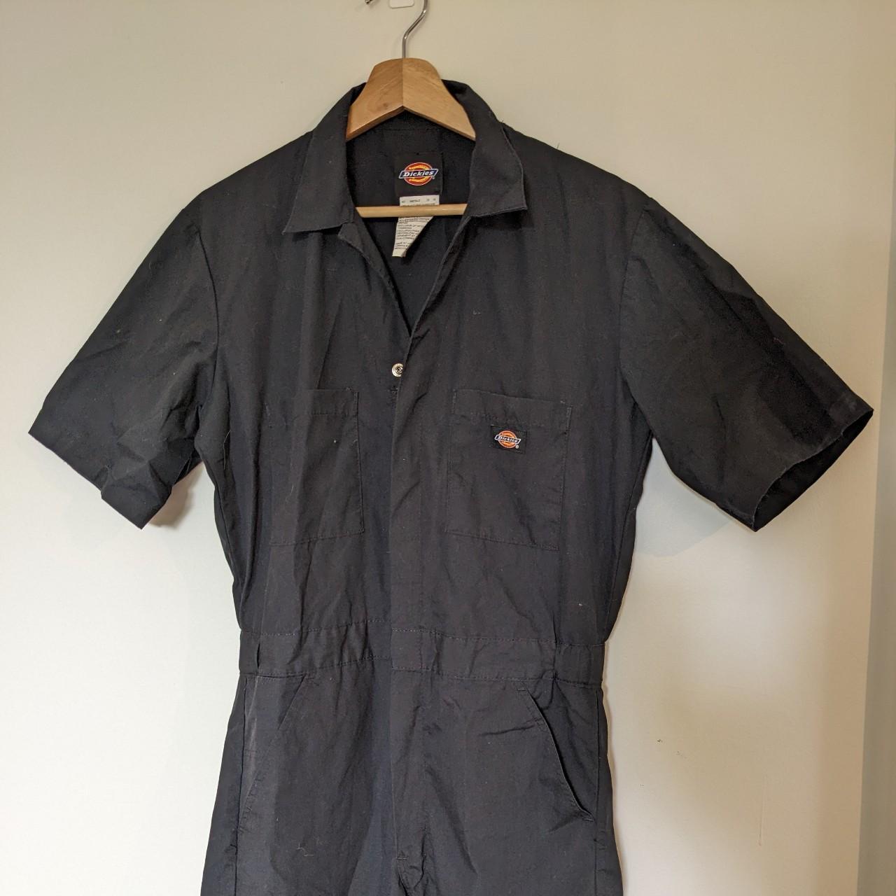 Dickies Men's Black Jumpsuit Depop