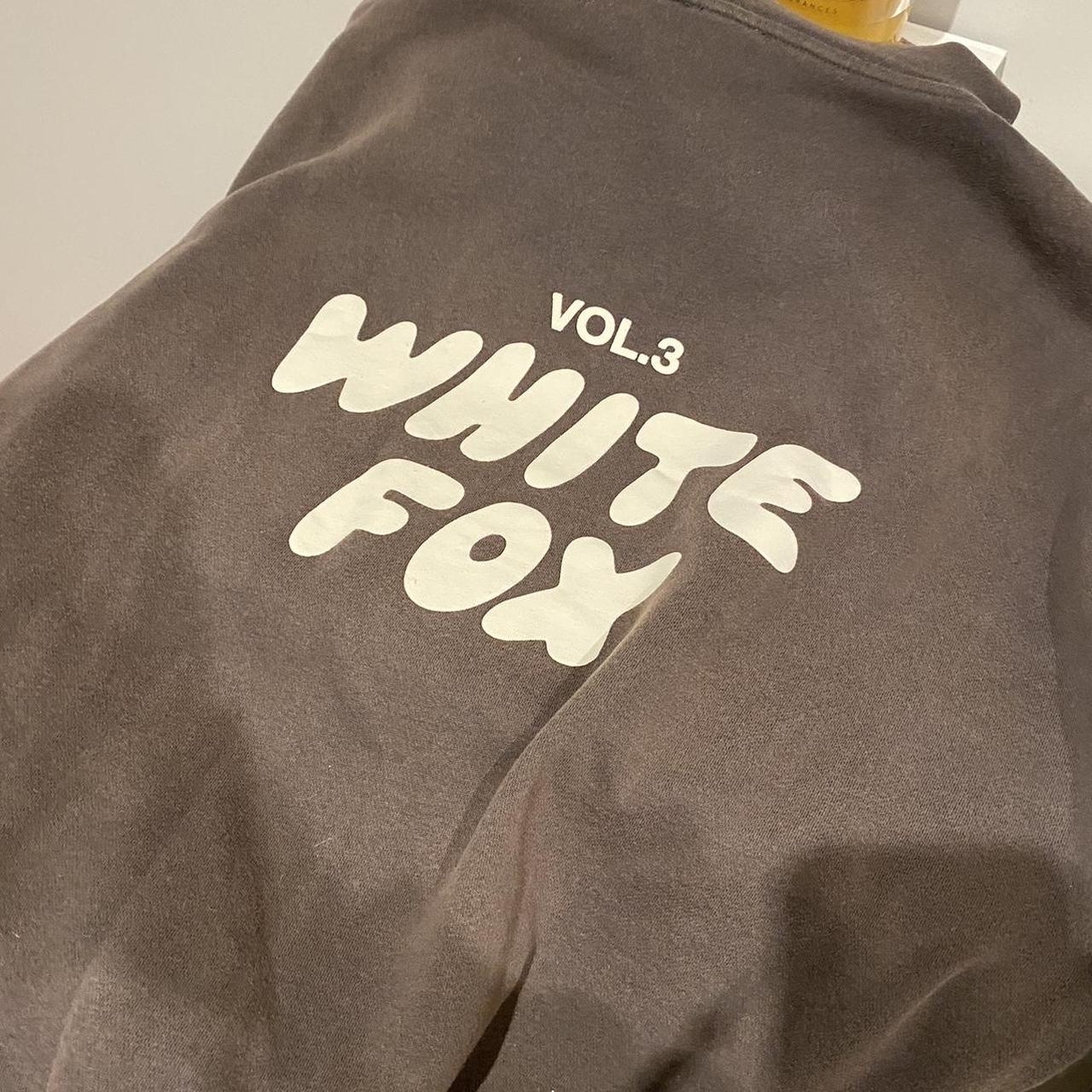 White Fox Grey Hoodie Worn A Few Times Worn Out On - Depop