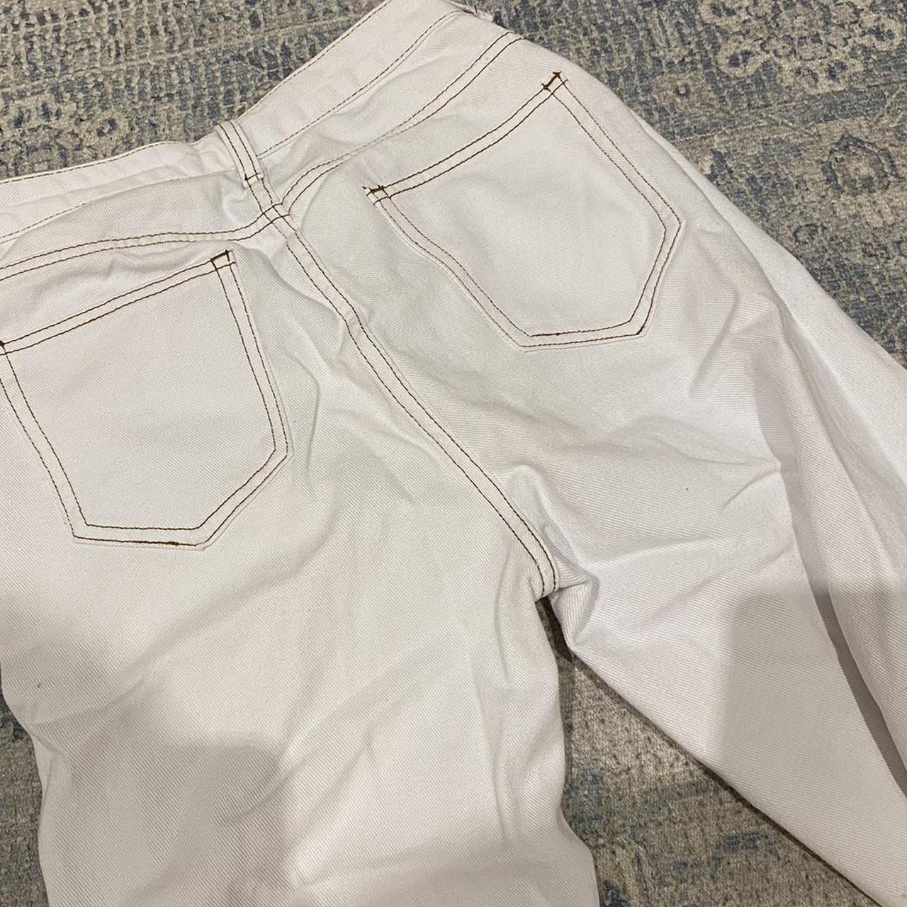 lioness white jeans worn a handful of times... - Depop