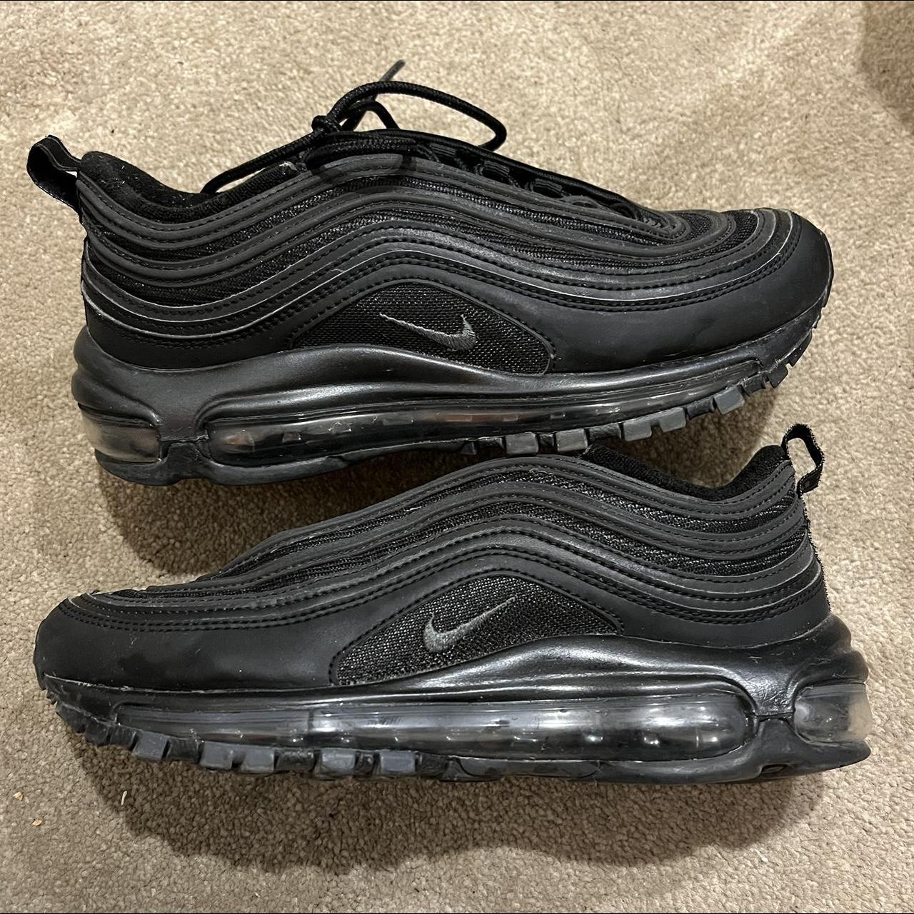 Nike Air Max 97 Black Such cool shoes, only worn a... - Depop