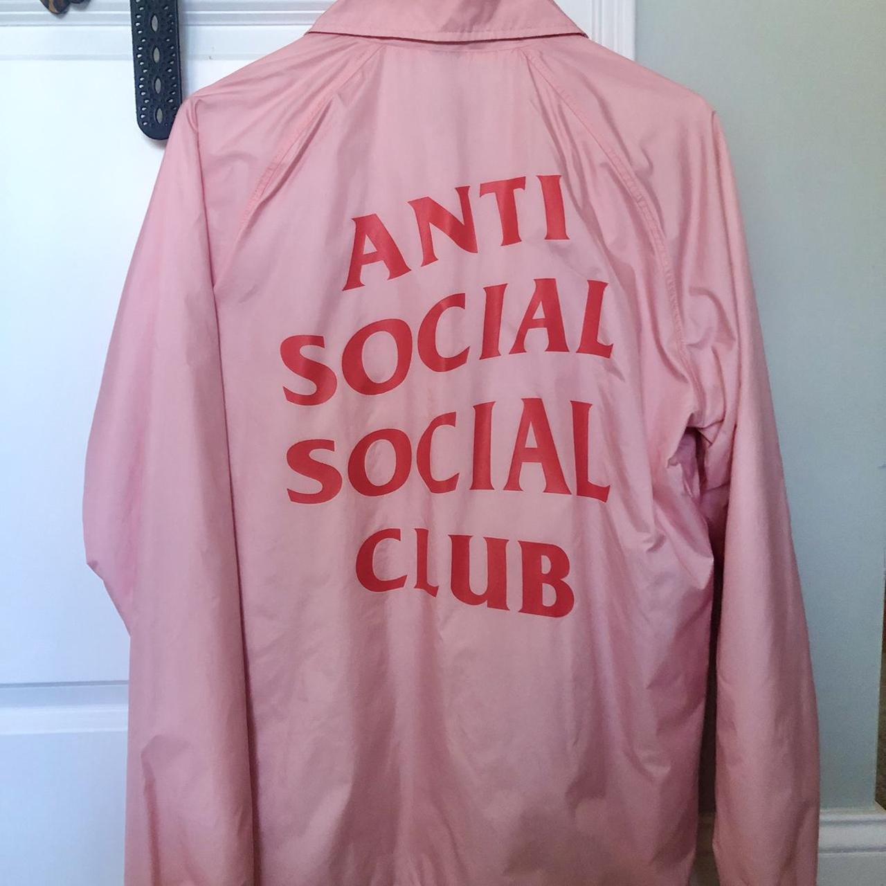 Anti Social Social Club Coach Jacket. Pink and. Depop