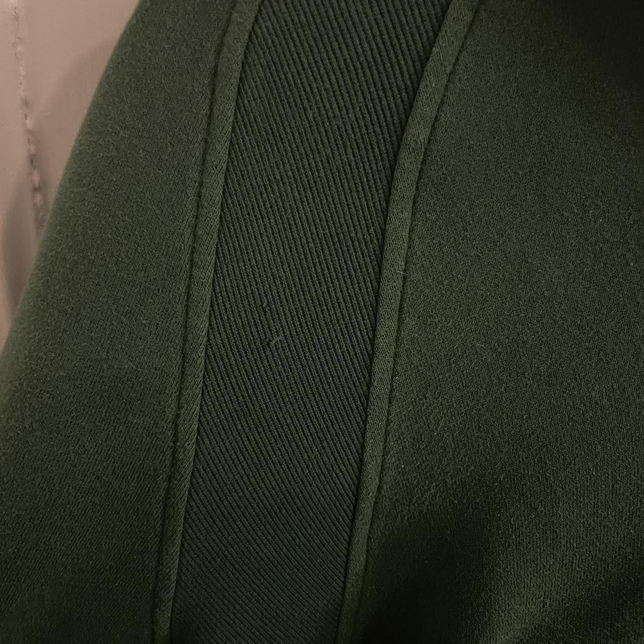 scuba oversized half zip hoodie , everglade green