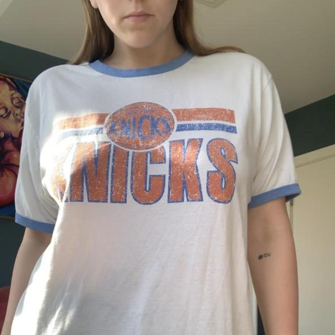 Vintage knicks ringer tee! Super light weight and | Depop