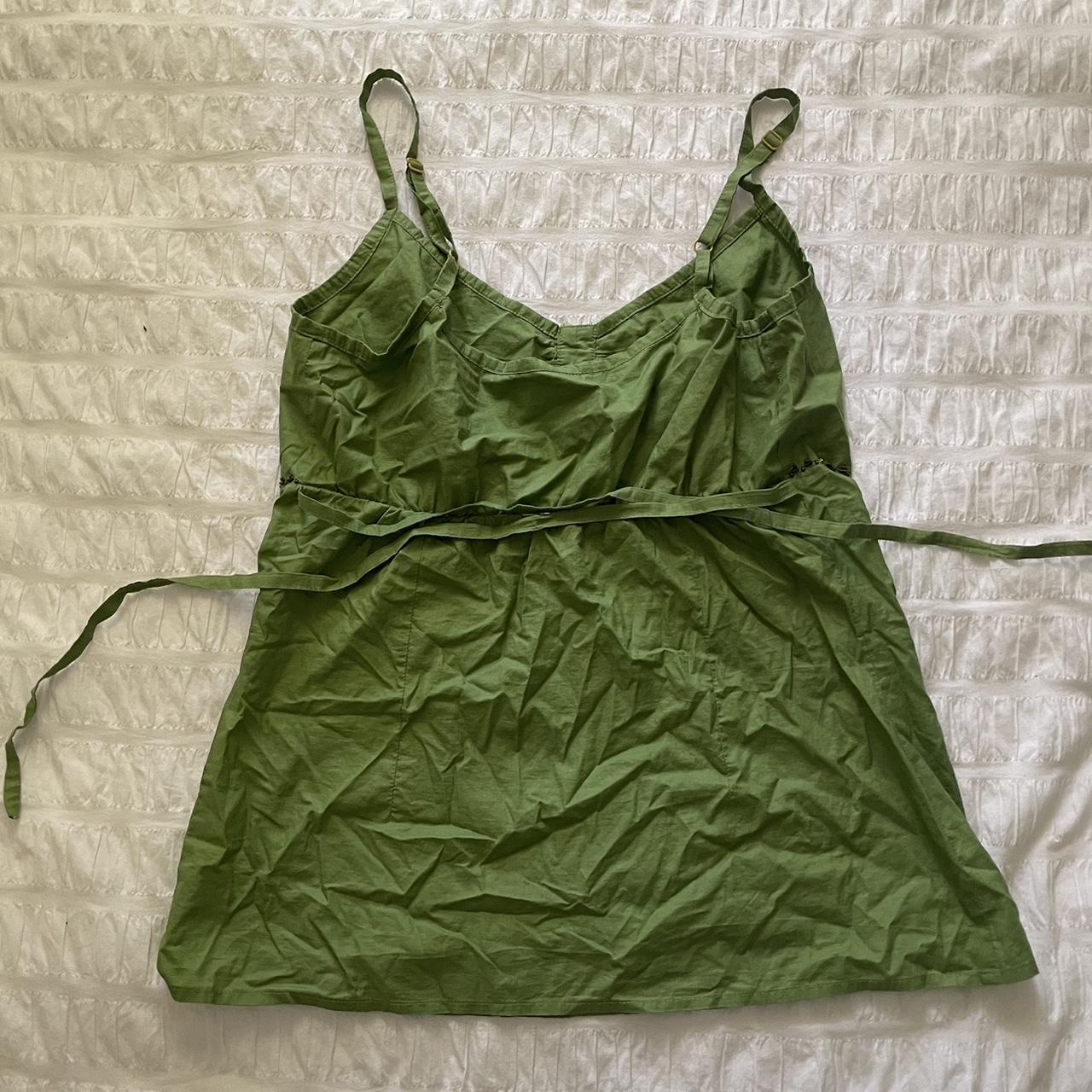 Cute vintage green top, size 8. Green summery... - Depop