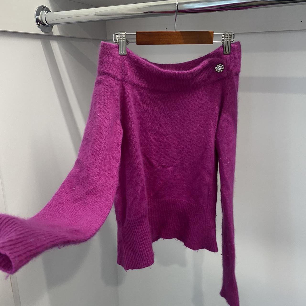 Delia's Women's Pink and Purple Jumper (2)
