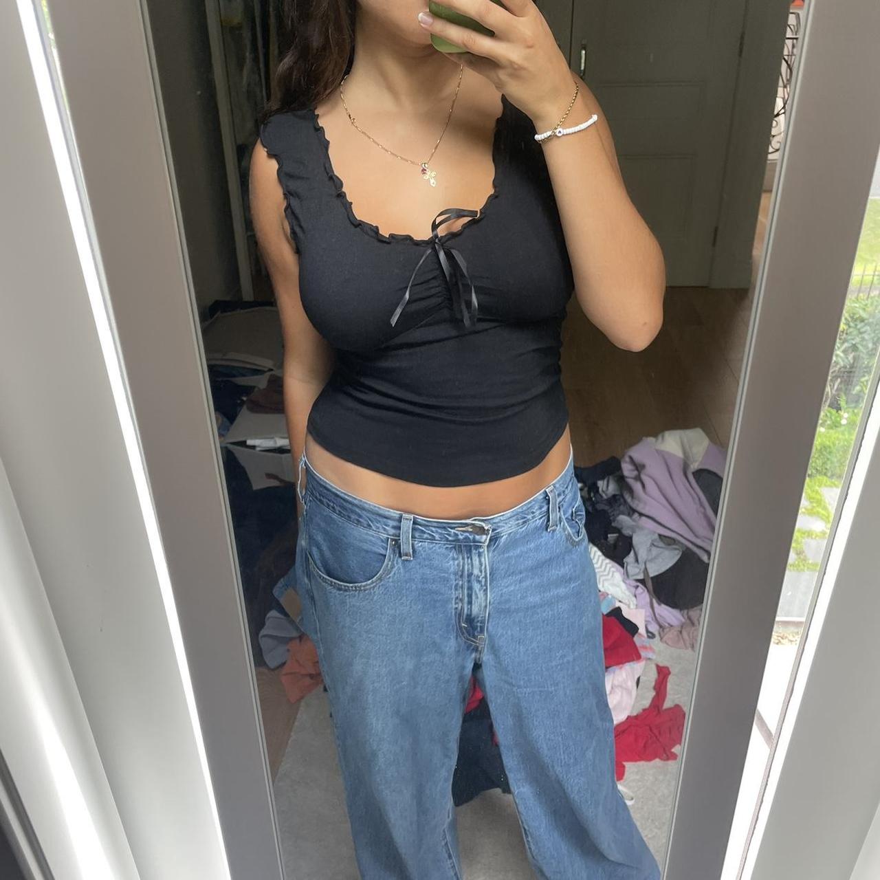 Brandy Melville black top from Florence! Super... Depop