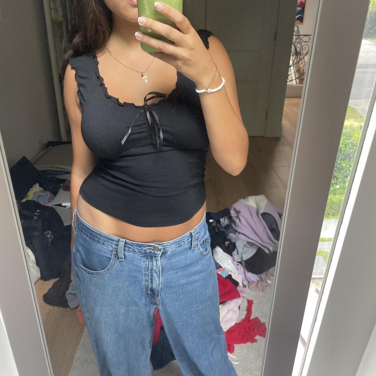 Brandy Melville black top from Florence! Super... Depop