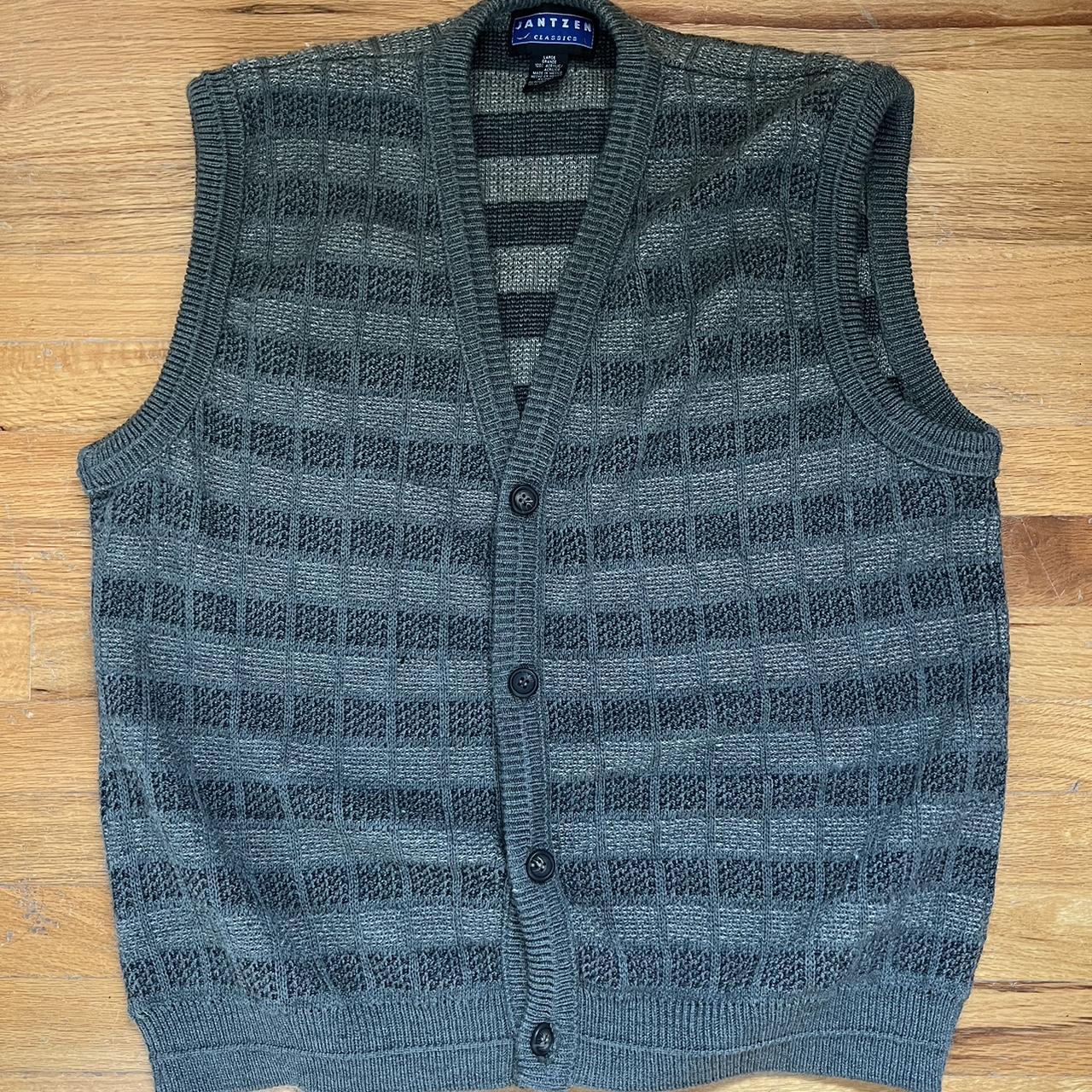 Jantzen classic vintage wool cardigan vest #vintage... - Depop