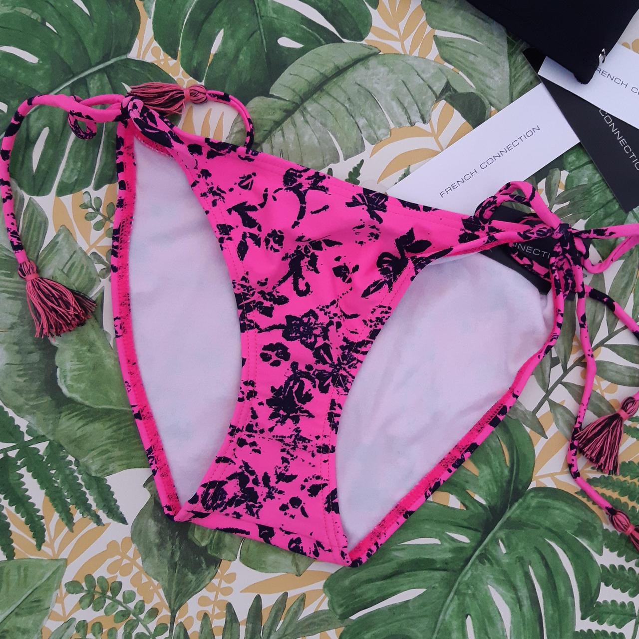 French Connection Women S Black And Pink Bikinis And Tankini Sets Depop