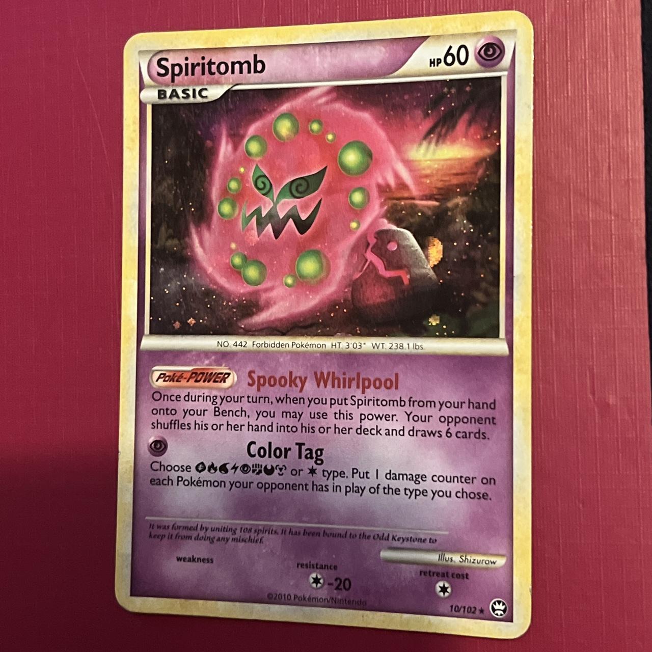 Spiritomb Holo - Triumphant Pokémon card 10/102