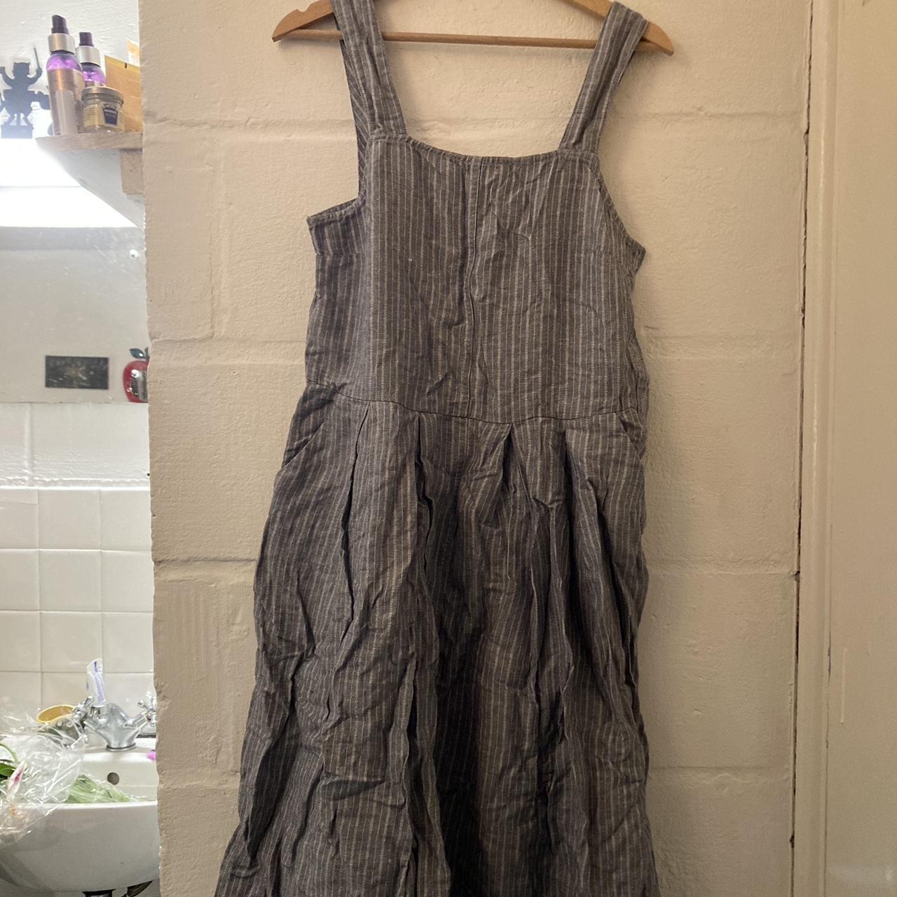 Toast linen Dress. It’s kind of A- line with straps... - Depop