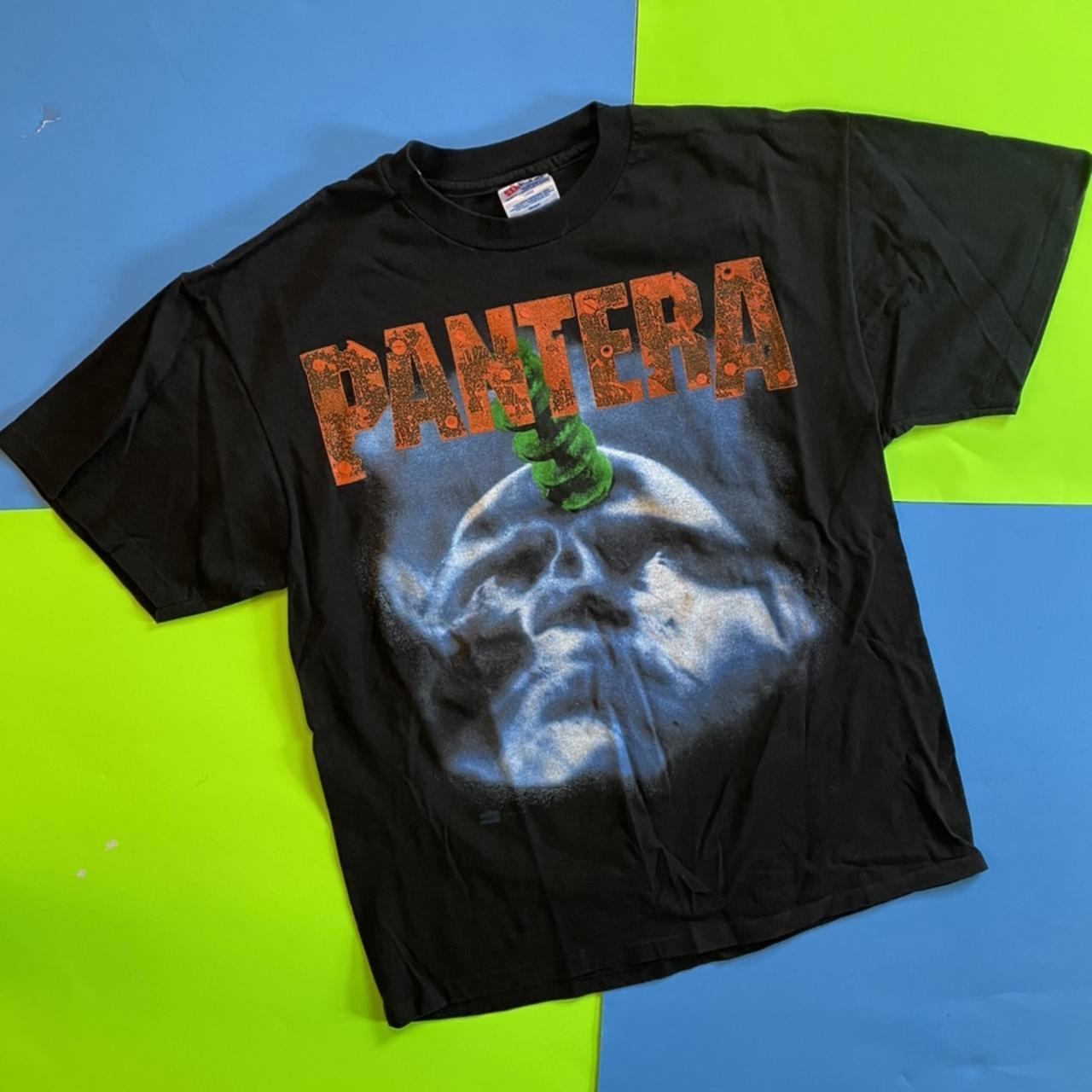 Vintage 90s Pantera tour shirt iconic double sided... - Depop