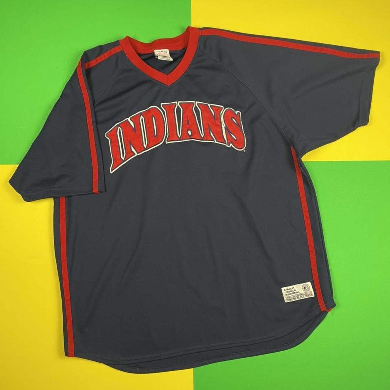 Vintage Cleveland Indians jersey Y2k era  - Depop
