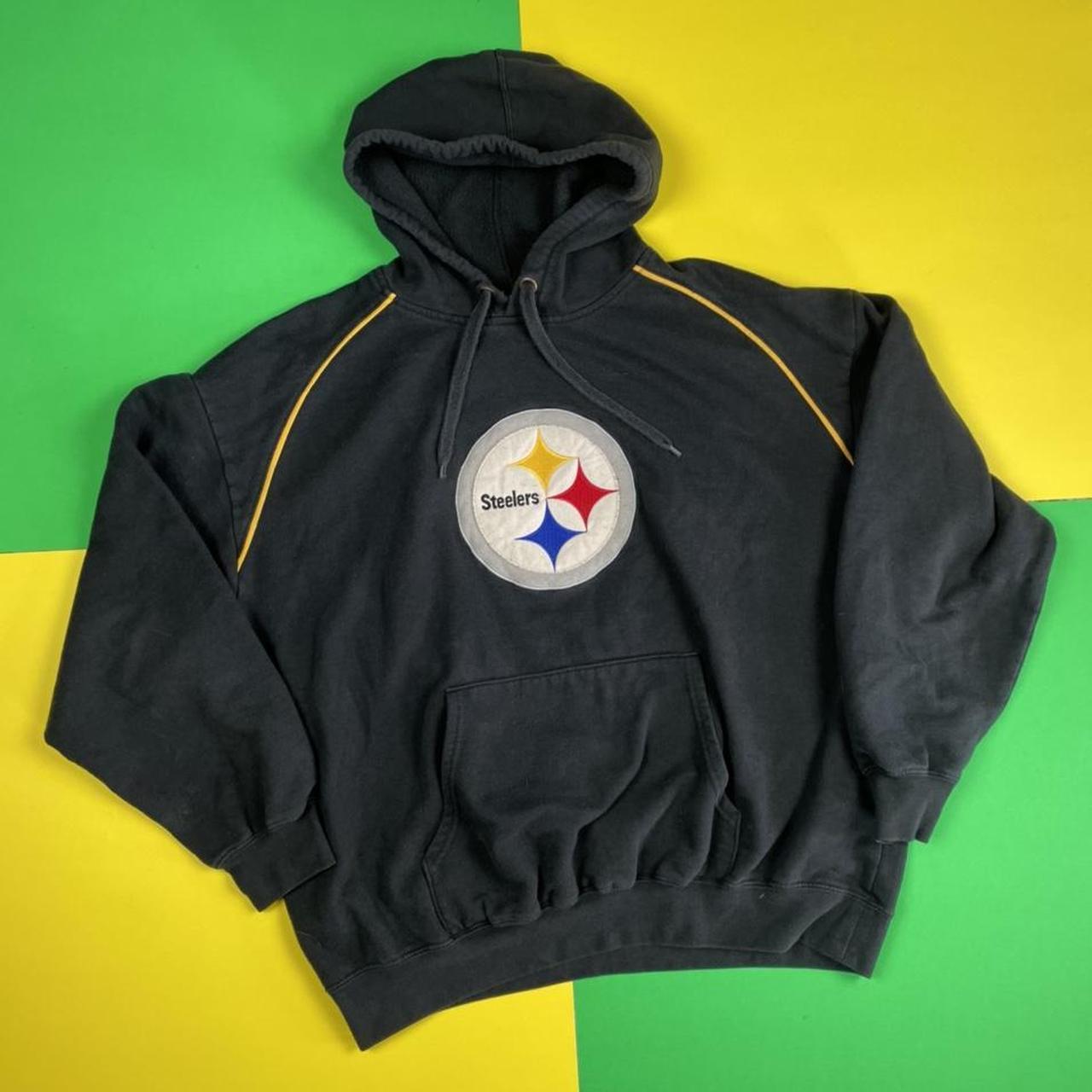 Vintage Pittsburgh Steelers hooded sweatshirt - Depop