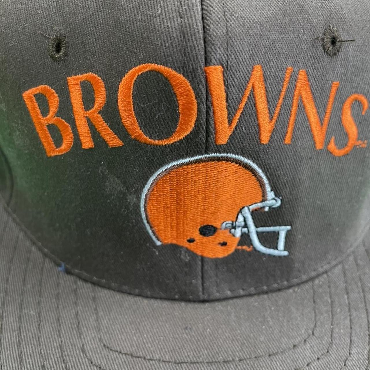 Vintage 90s Cleveland Browns NFL Football Snapback - Depop