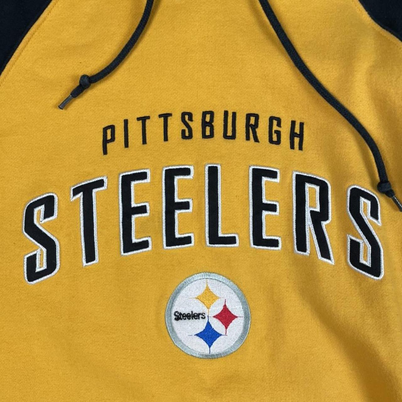 Vintage Pittsburgh Steelers hooded sweatshirt - Depop