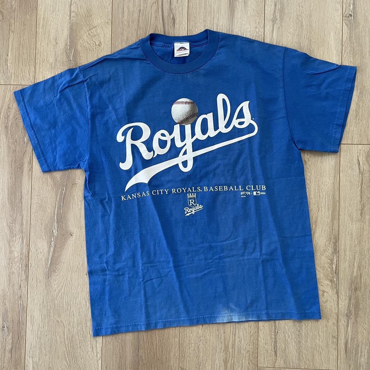 Vintage T Shirt. Vintage Kansas City Royals Baseball - Depop