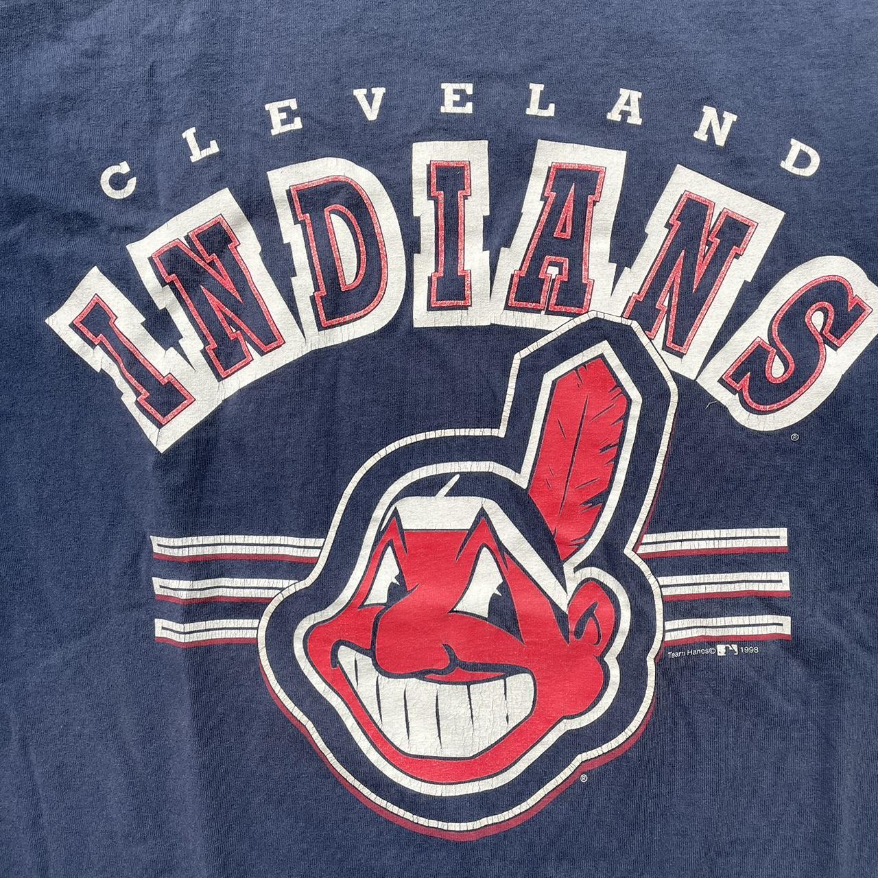 Vintage 1998 Chief Wahoo T Shirt Cleveland Indians - Depop