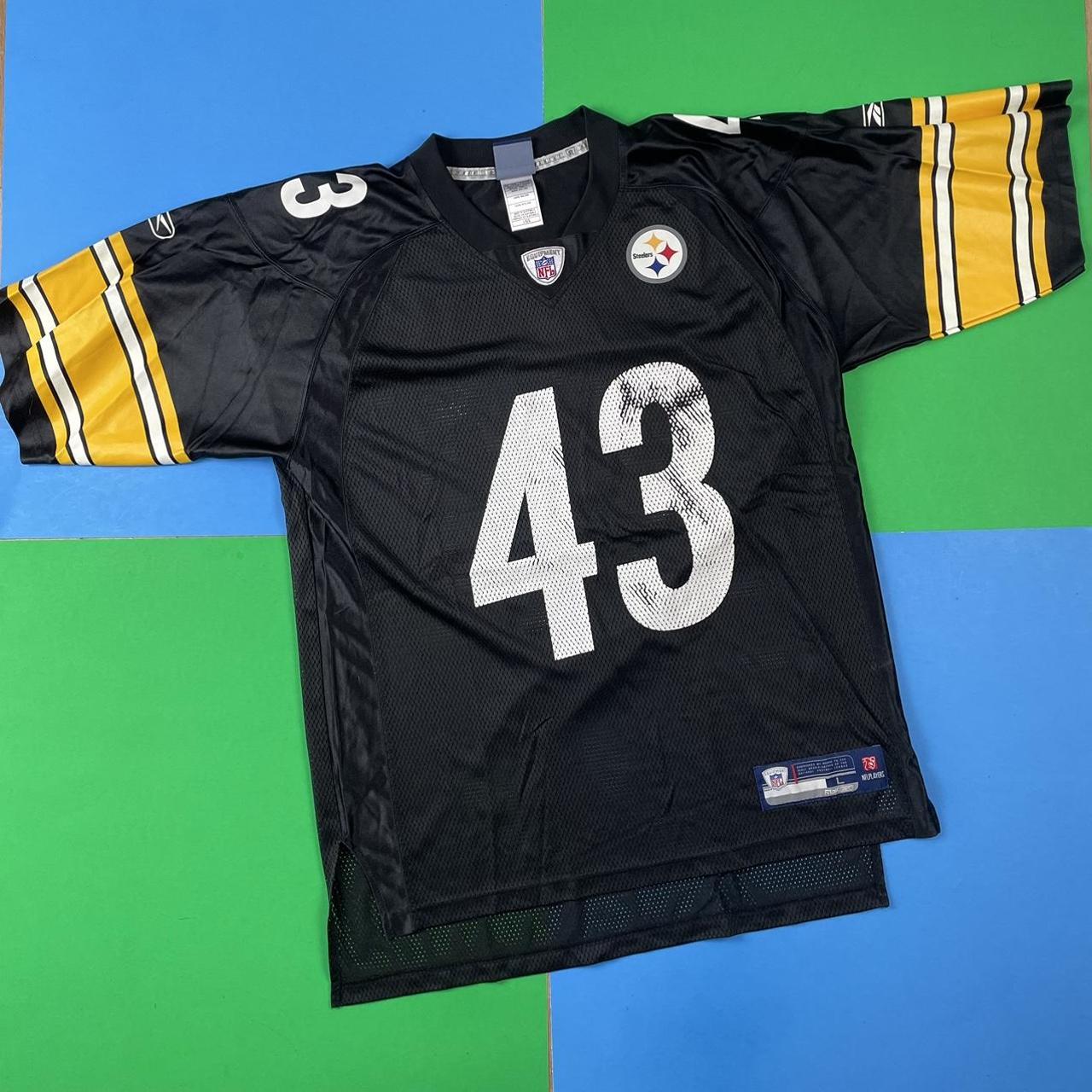 Reebok, Shirts, Vintage Reebok Mens Troy Polamalu Pittsburgh Steelers  Jersey