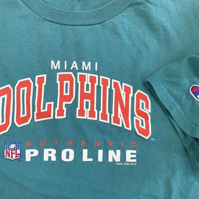 1995 Vintage Miami Dolphins Graphic Tee - Tag Size: - Depop