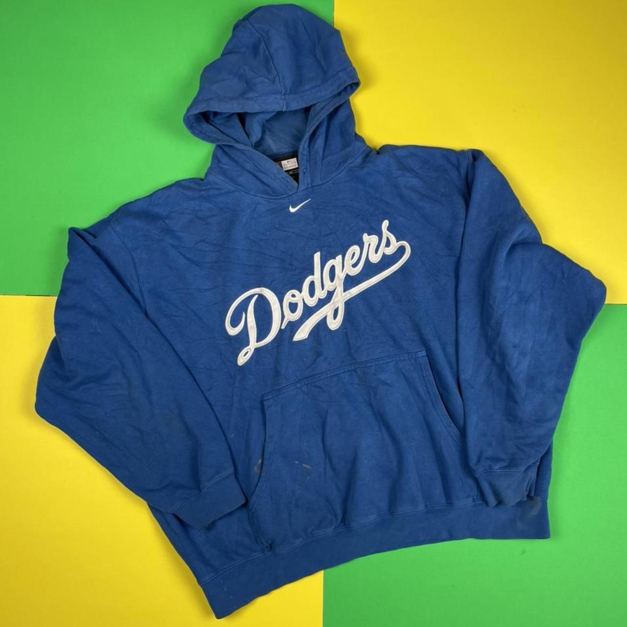 VINTAGE BLUE 2003 LOS ANGELES DODGERS HOODIE, BOUGHT - Depop