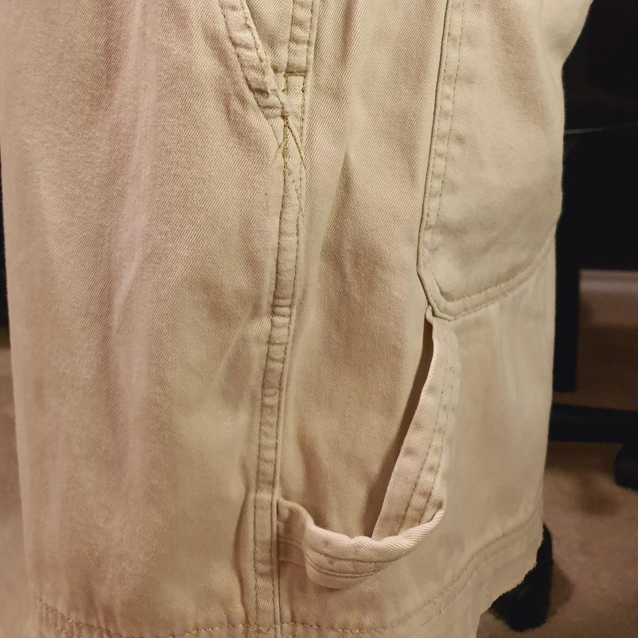 Gap Women's White and Cream Dungareesoveralls Depop