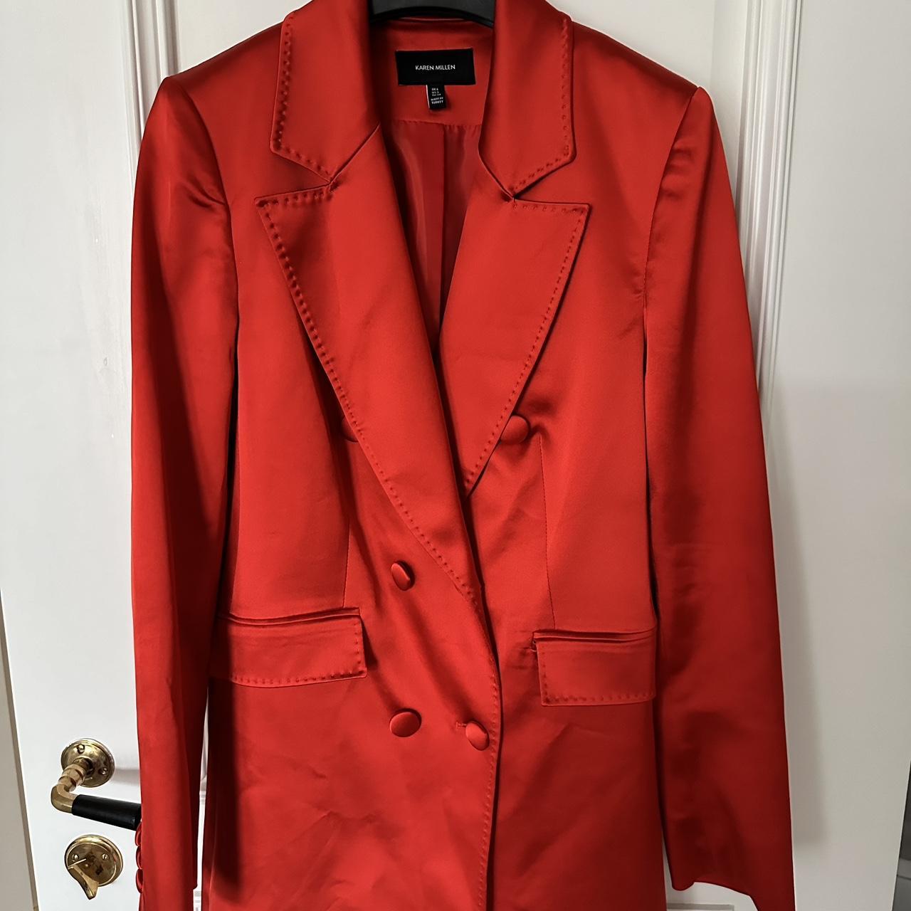 Karen millen red jacket best sale