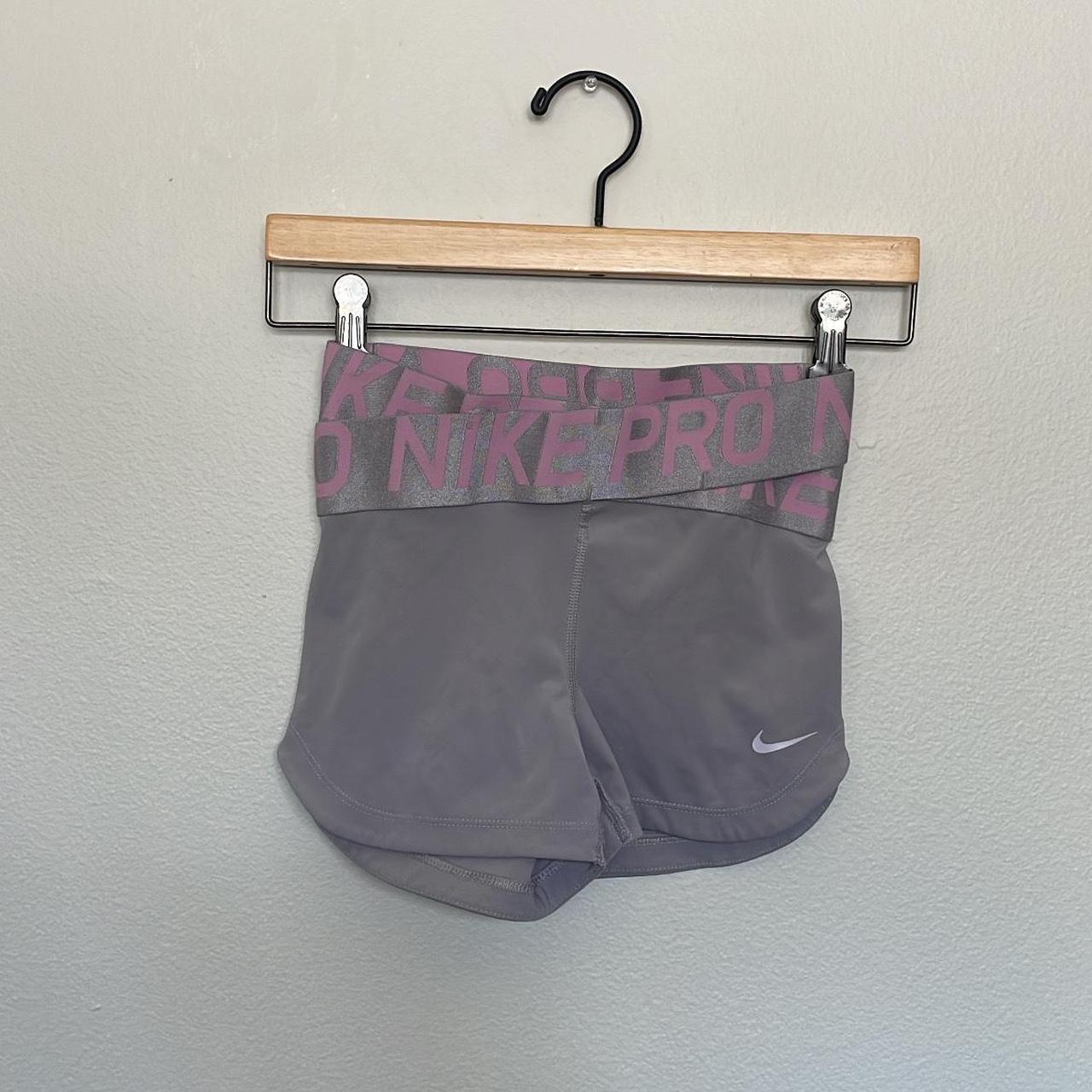 gray nike spandex shorts