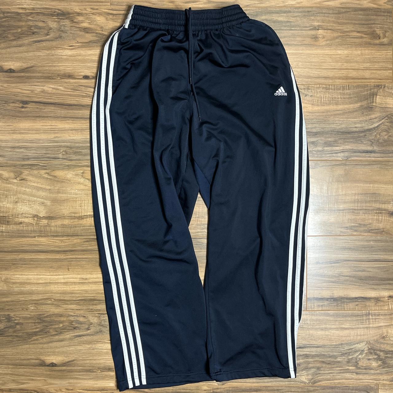 vintage baggy parachute adidas sweatpants size M... - Depop