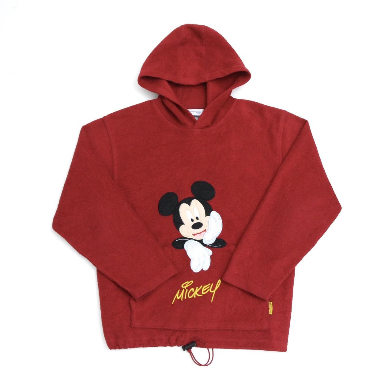 Vintage red Disney Mickey Mouse fleece... - Depop