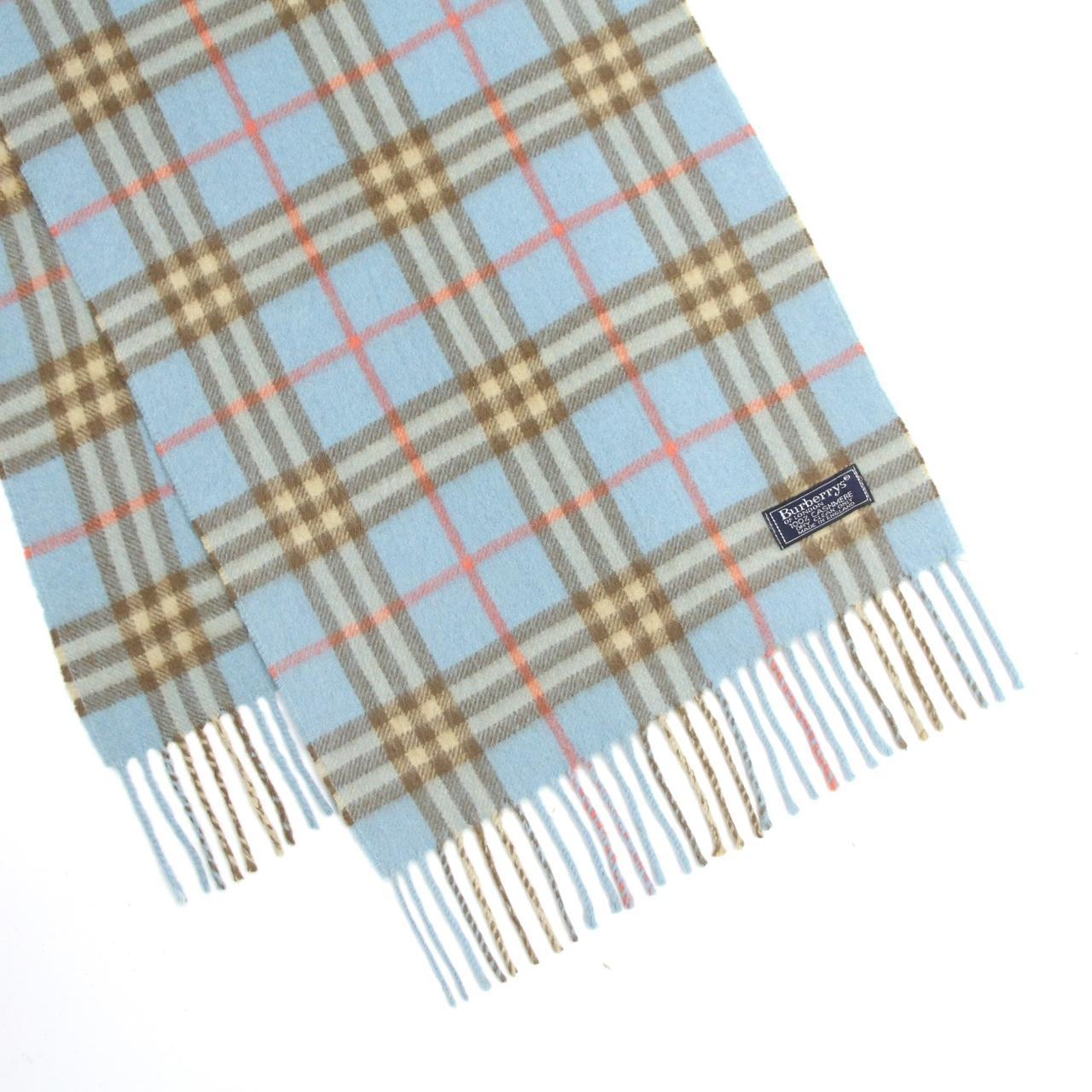 Light blue outlet burberry scarf