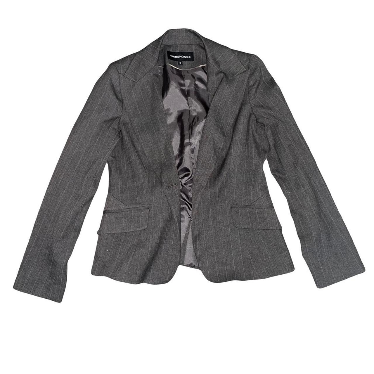 Warehouse Women's Grey Tailoredjackets Depop