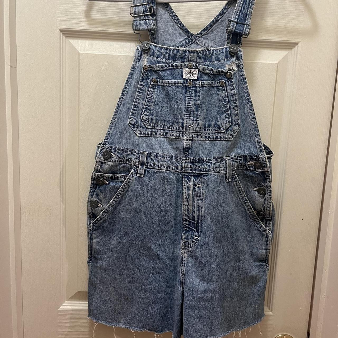 Calvin Klein denim overalls Depop