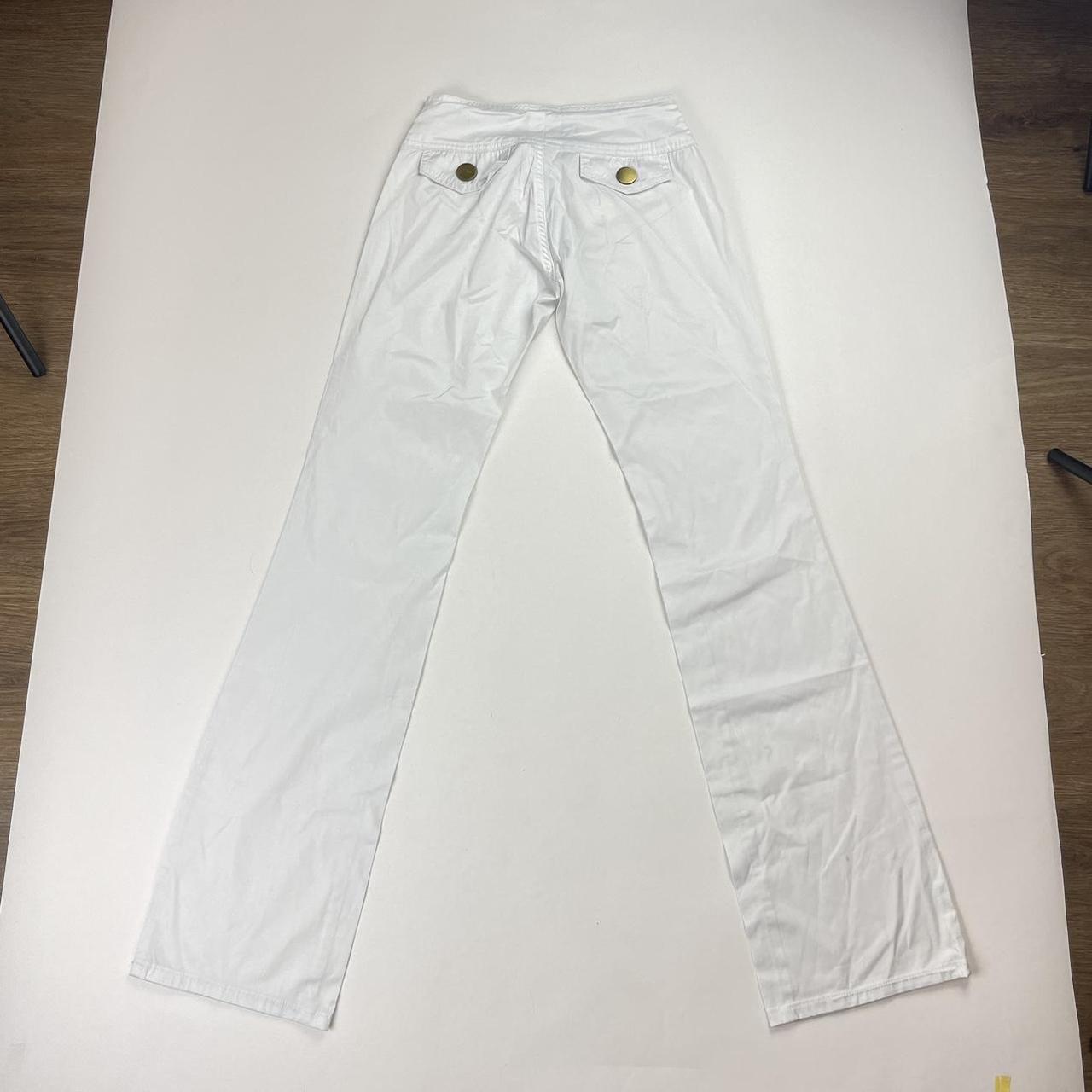 Miss Fanny jeans 🧸🎀 white 2000’s low rise flare... - Depop