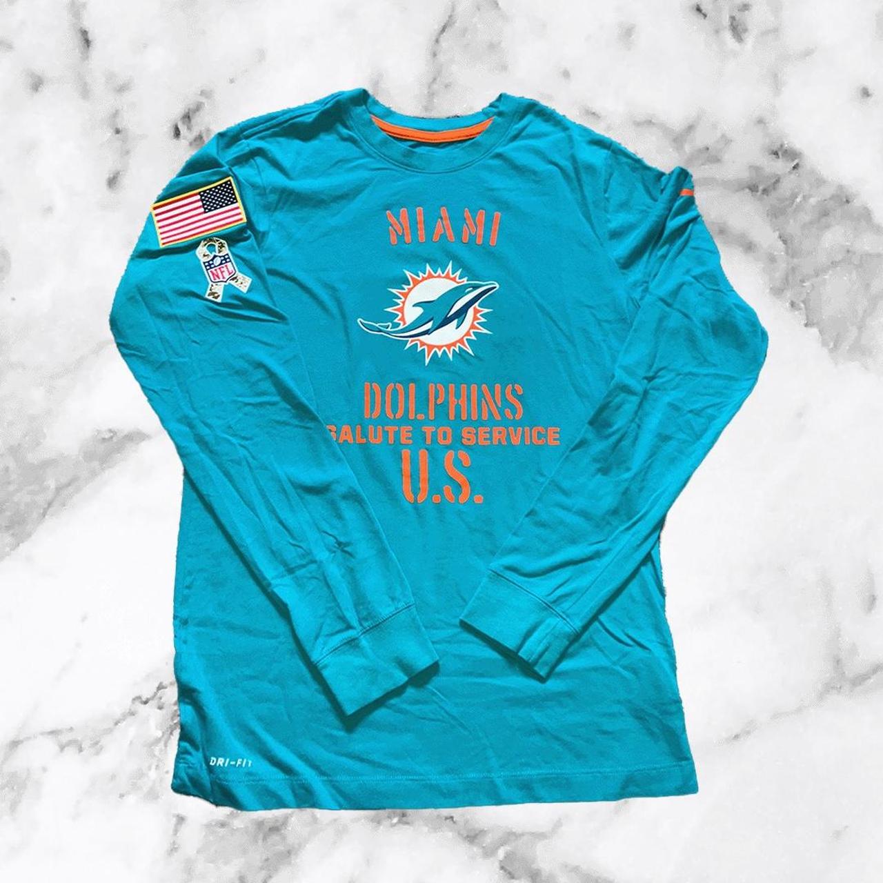 Miami dolphins salute hot sale to service shirt