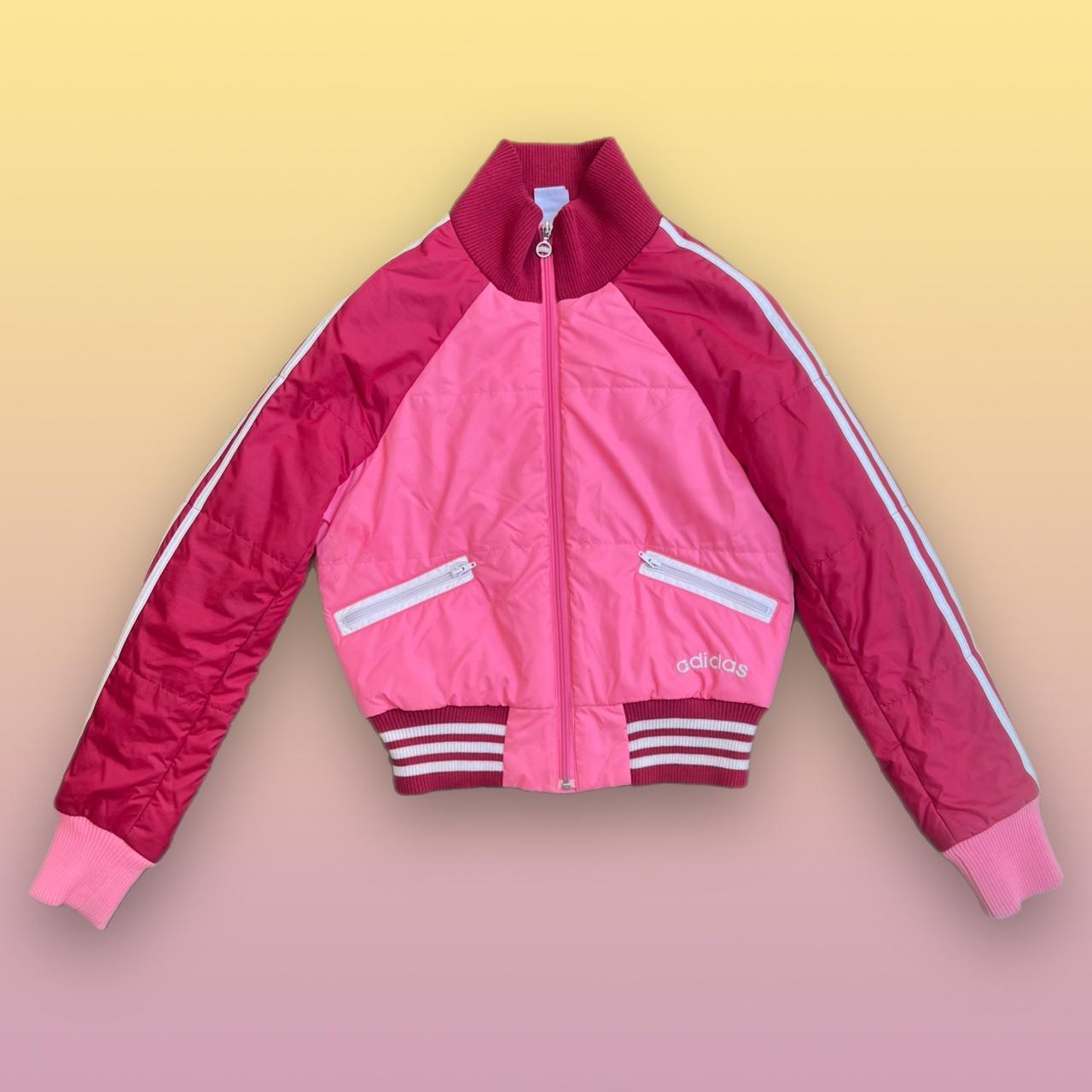 Adidas pink store jacket