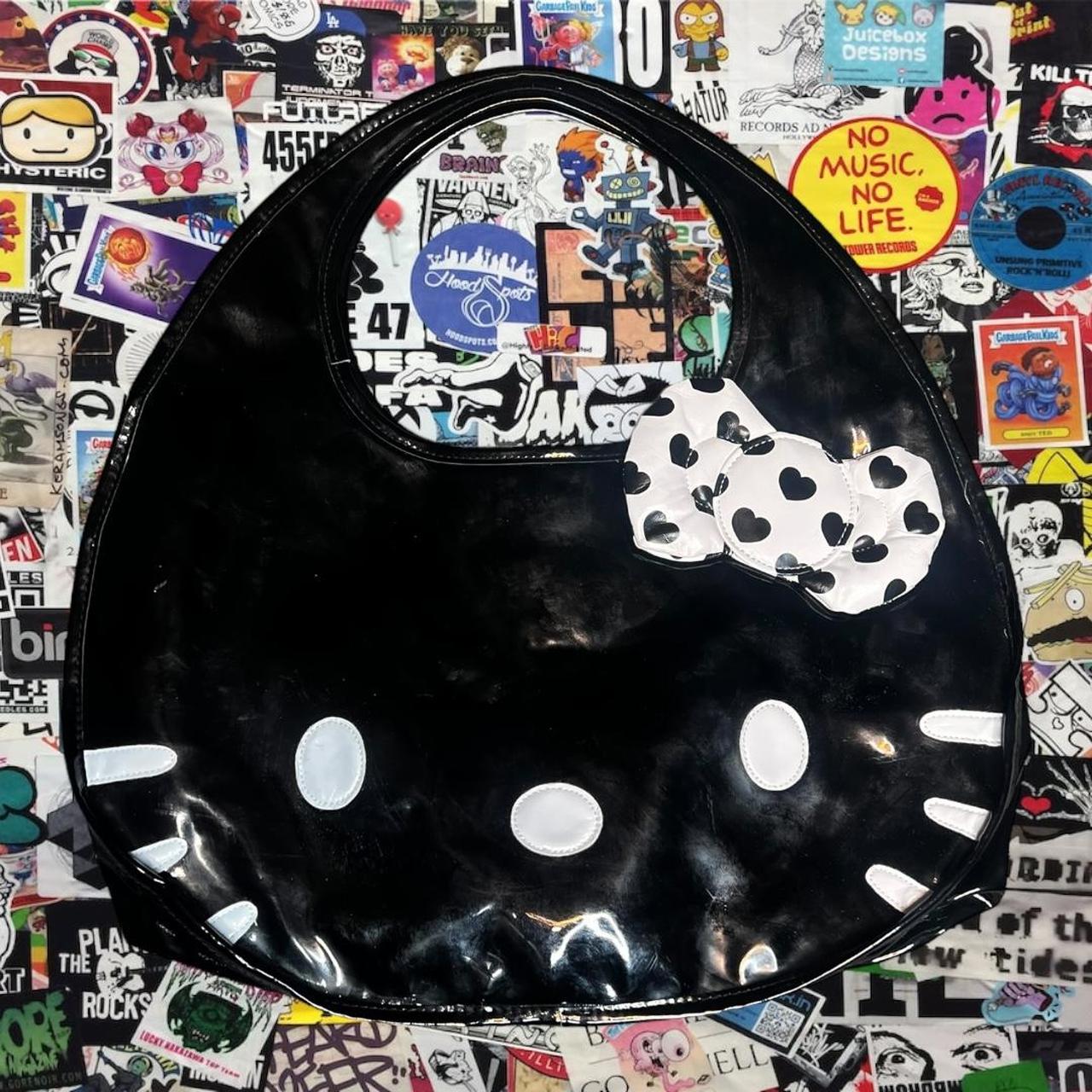 Hello Kitty Face Quilted Bag (white / red / black)