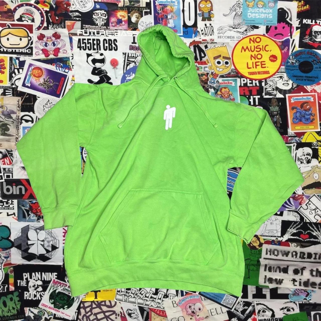 Lime green billie eilish clearance hoodie