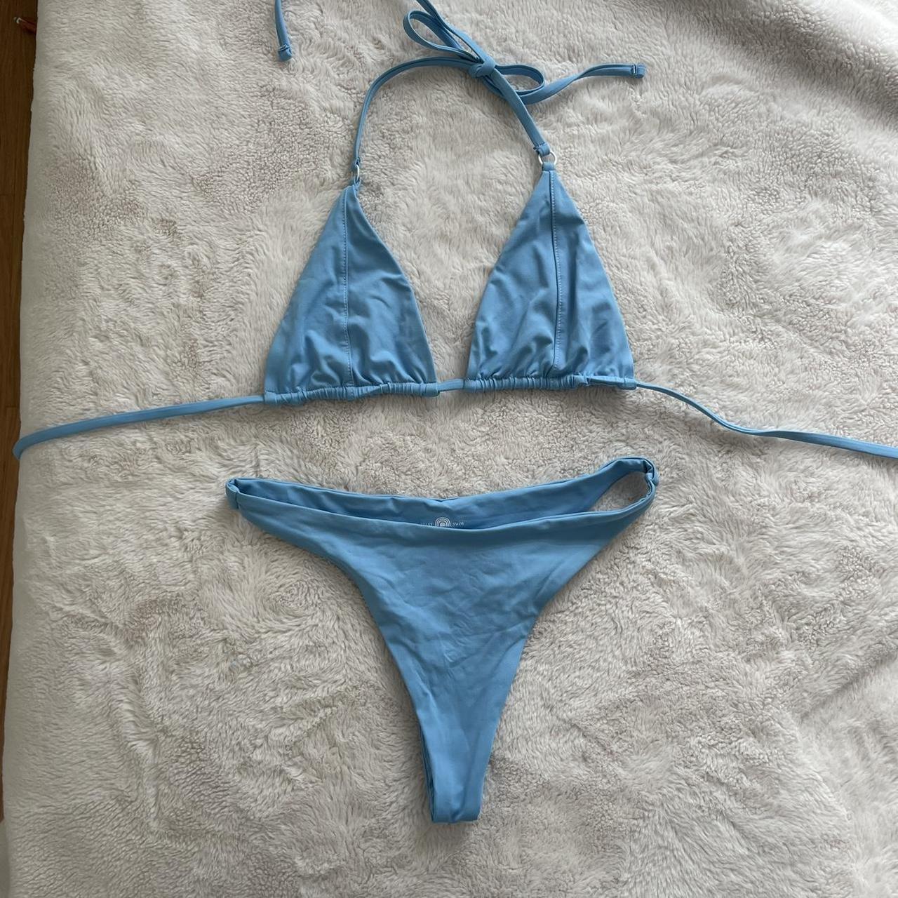 Toast bikini set - Tie Tri bikini top and skimpy... - Depop