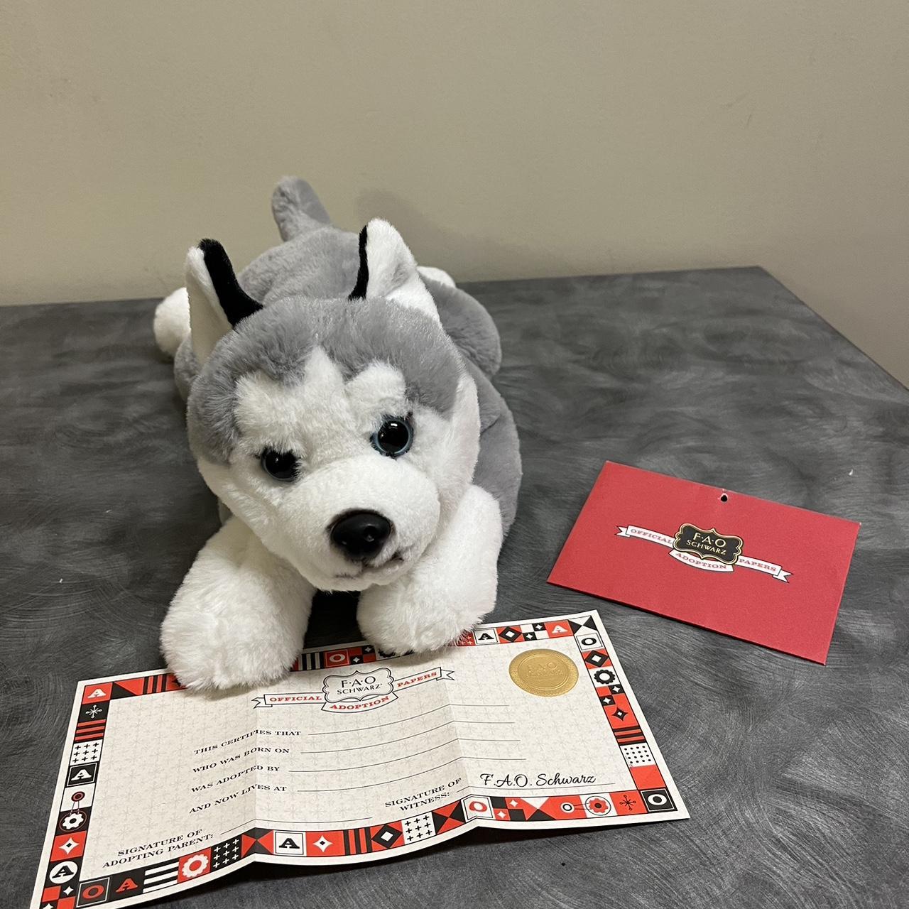 FAO Schwarz husky plush. brand new, recently bought.... Depop