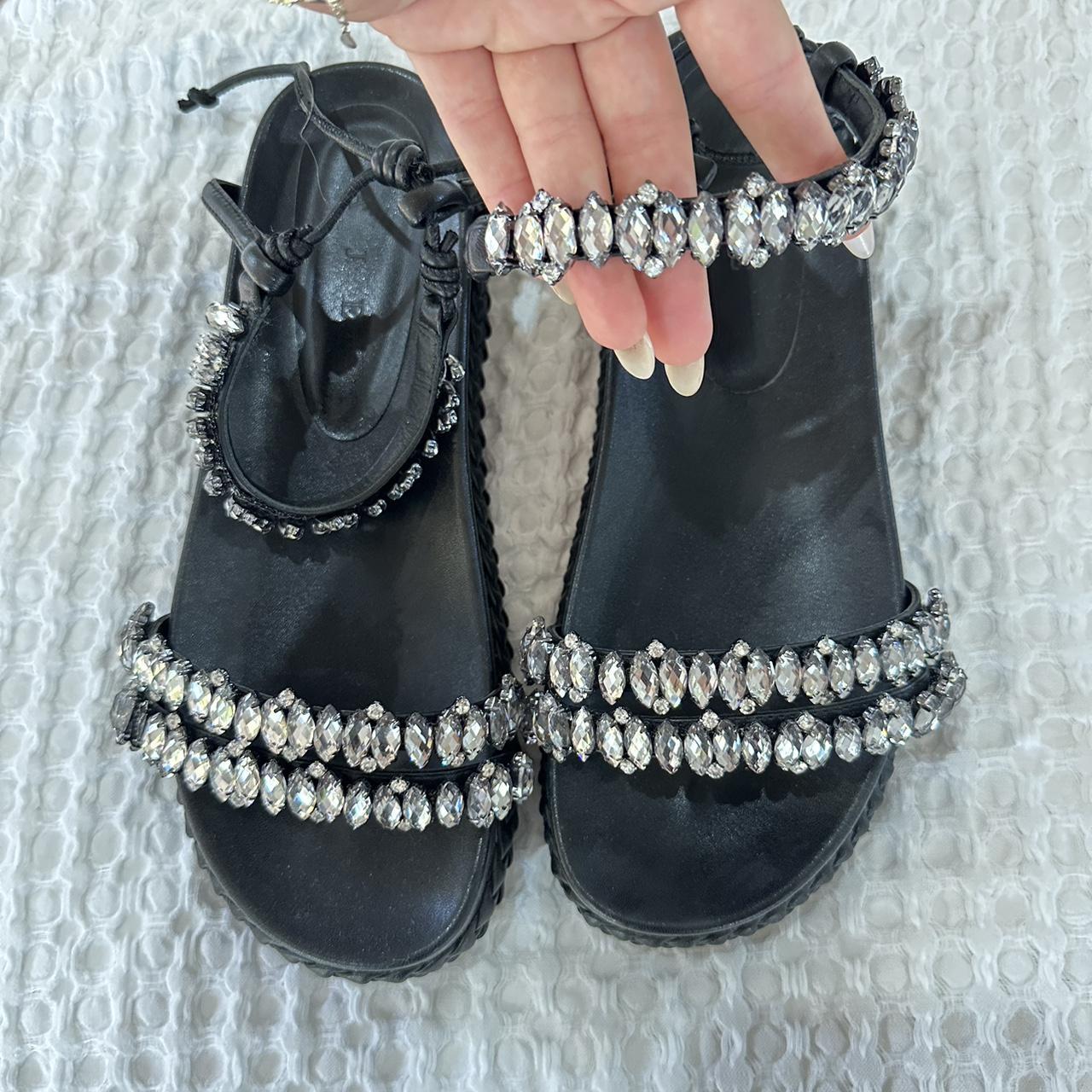 Aje jewel platform sandals. Size 39 One jewel on... - Depop