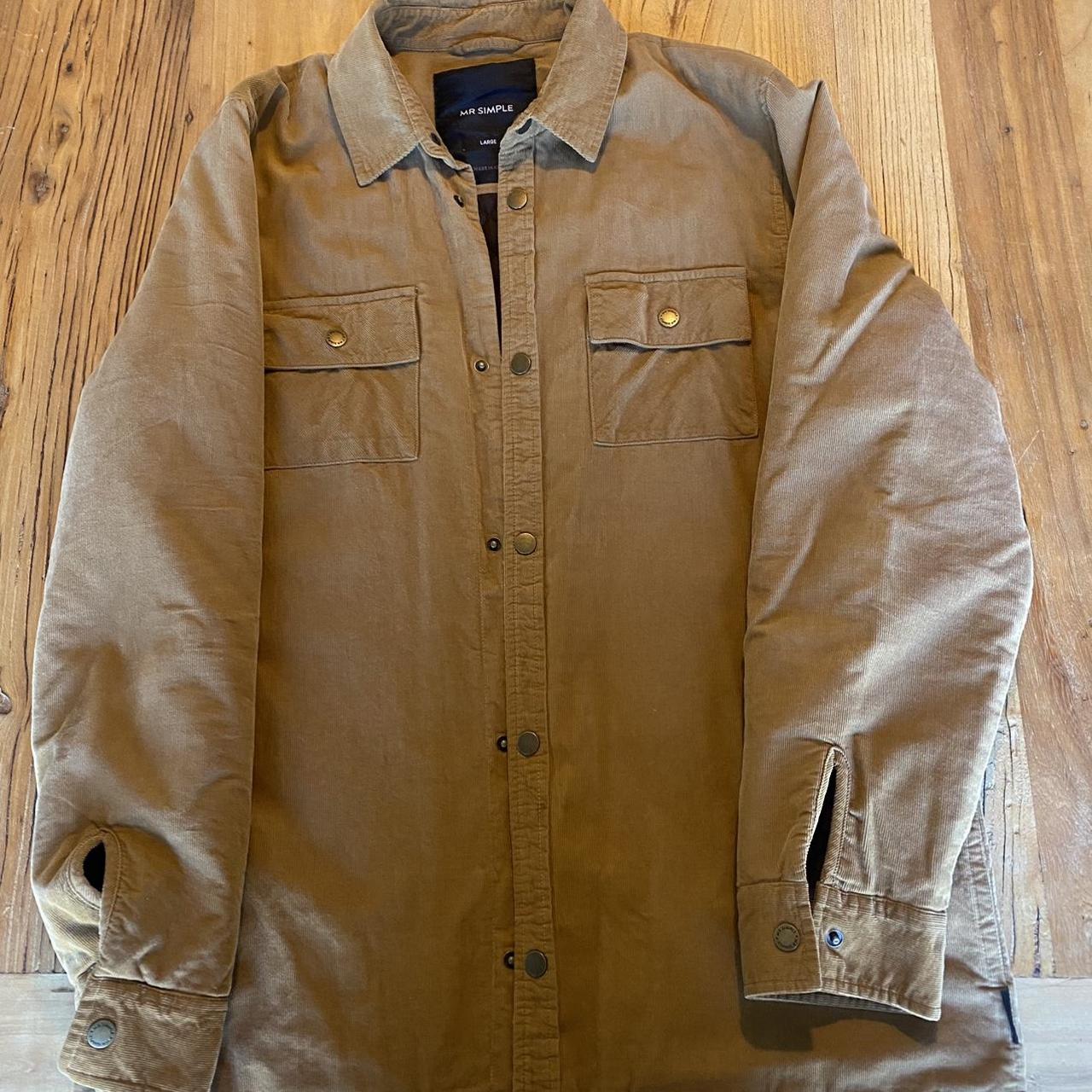 Mr Simple lined corduroy jacket Size: L Fits... - Depop