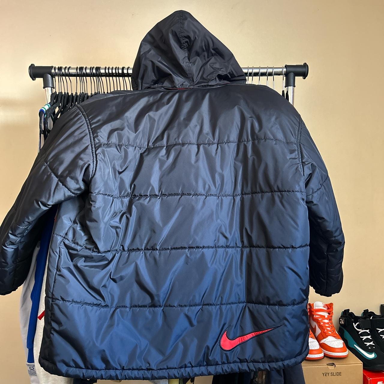 Nike Men's Black and Red Jacket Depop