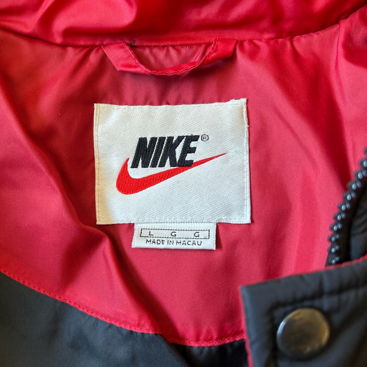 Nike Men's Black and Red Jacket Depop