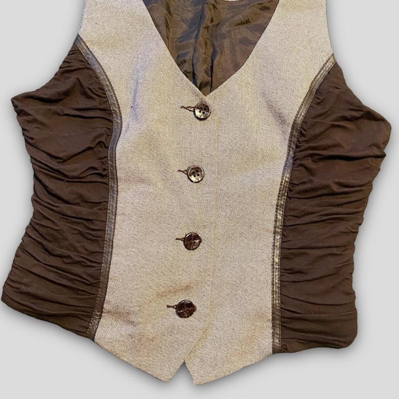 Bebe Men's Brown Gilet Depop