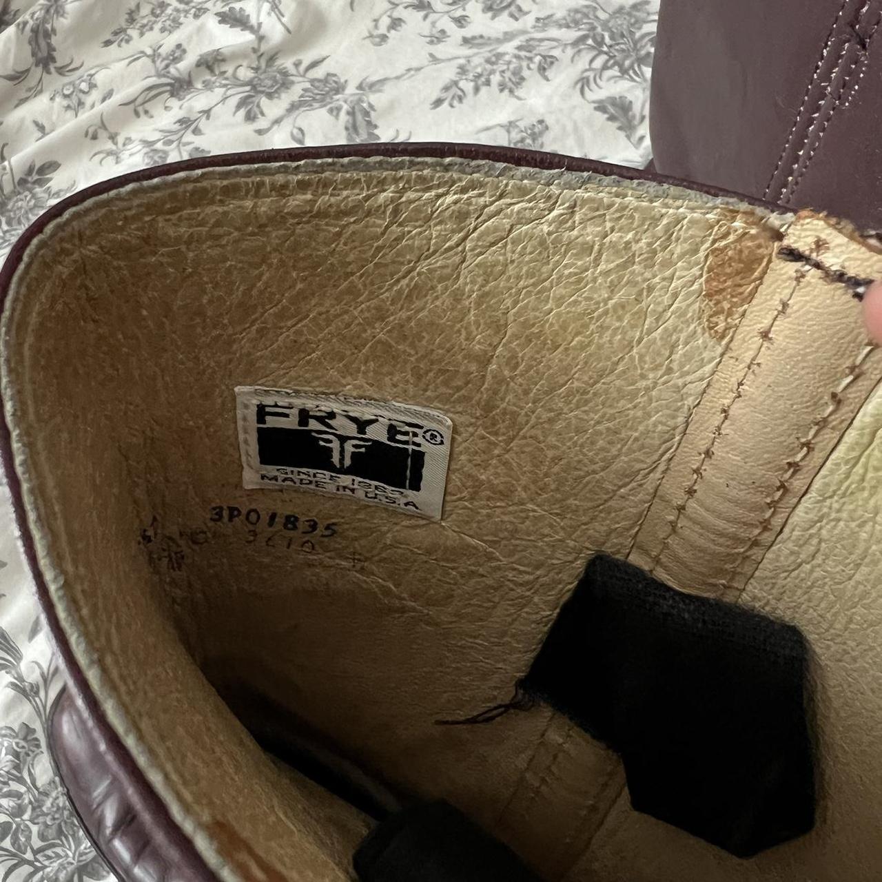 frye burgundy boots