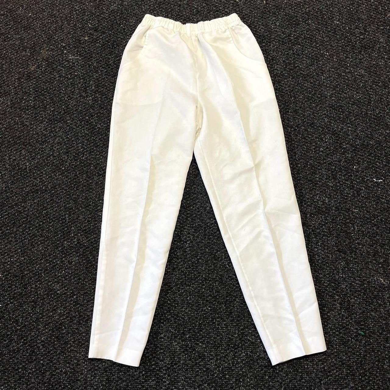 Vintage 90s Action Line Made in USA Cream White... - Depop