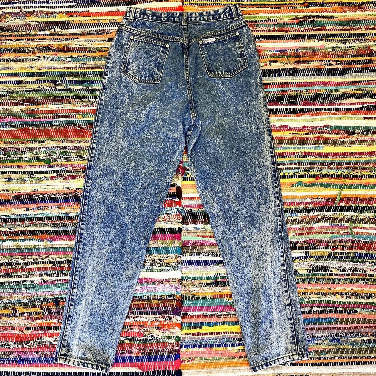 80’s Vintage hotsell Sasson Black Gray Acid Wash Denim Jeans